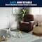 Flash Furniture Kids Recliner, 25" to 39" x 28", Upholstery Color: Brown BT-7950-KID-BRN-LEA-GG - alternate 7